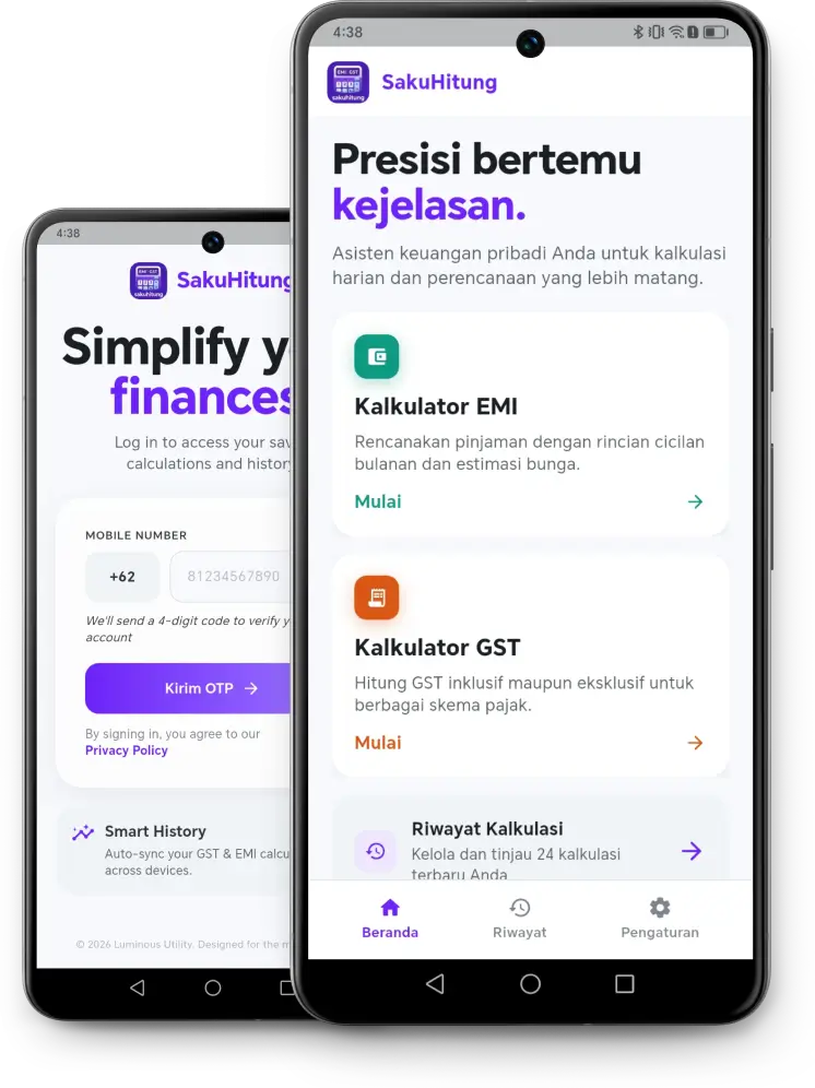 Tampilan beranda aplikasi Tumbuh Dana pada perangkat mobile